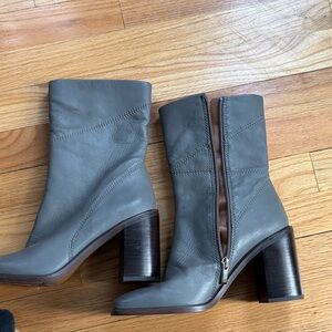 Franco Sarto Charcoal Heeled Boots